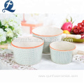 Superior Ceramic Round Shape Bowl With Handle Tableware